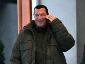 Steven Seagal Leaving Sutton Place Hotel