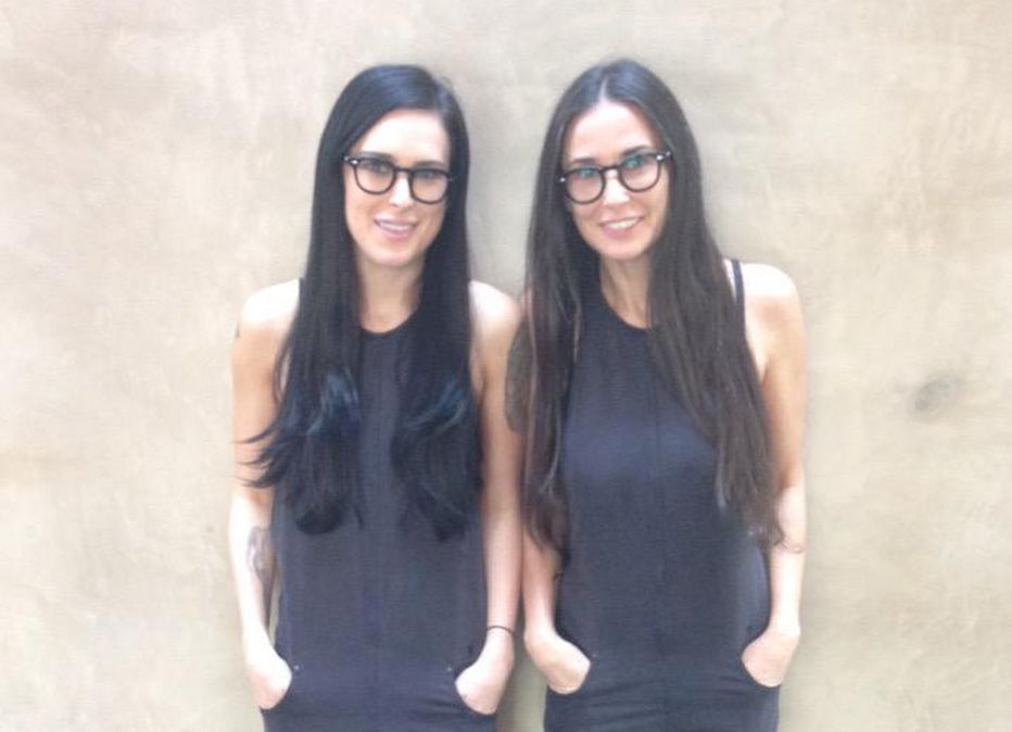 Rumer Willis and Mom Demi Moore #Twinning