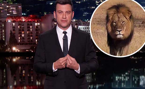 Tearful Jimmy Kimmel Bashes ‘Cecil The Lion’ Killer