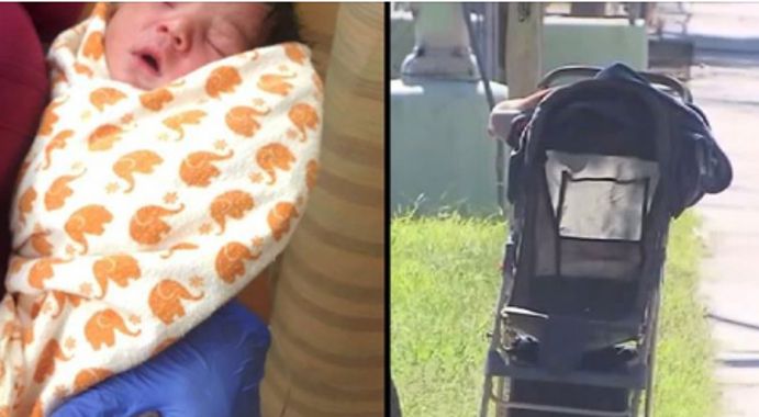 Something Told This Man To Look Inside An Abandoned Stroller… Amazing!