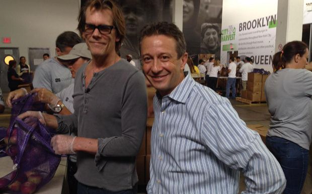 Kevin Bacon Volunteers At Food Rescue Group For 9/11 Day