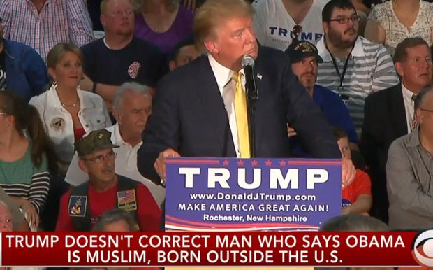 Donald Trump Doesn’t Correct Supporter Who Calls Obama A ‘Muslim’