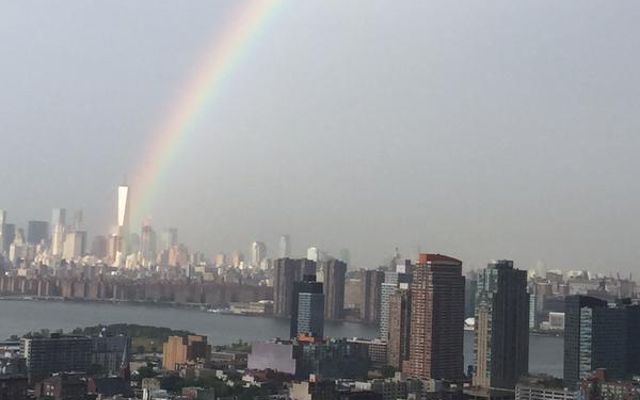 Day Before 9/11 Anniversary, A Rainbow Emerges From The World Trade Center