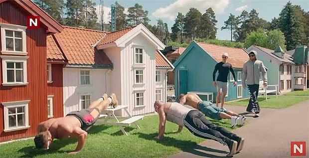 Bodybuilders Visit Tiny Village To Help Boost Their Self-Esteem