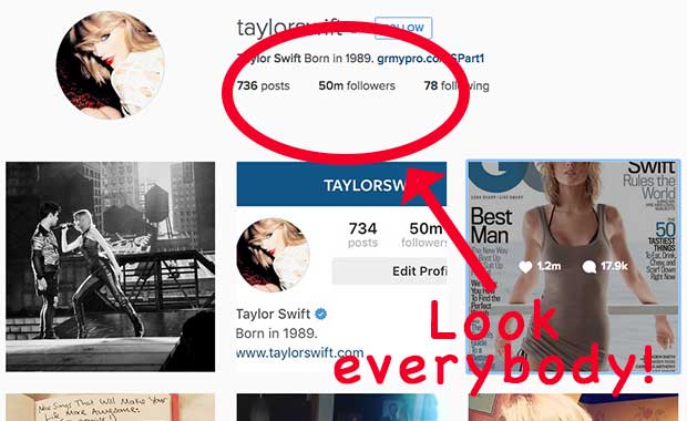 Taylor Swift Dominates Instagram With 50 Million Followers