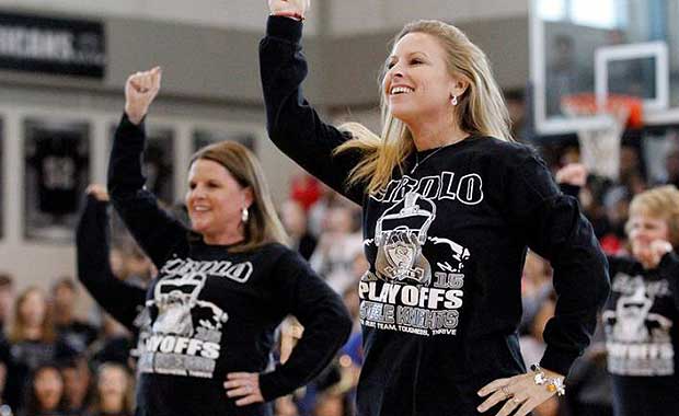To Support School Football Team, Moms Turn In A Crowd-Pleasing Dance Performance