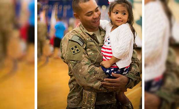 Adorable Daughter Interrupts Homecoming Ceremony To Hug Navy Father