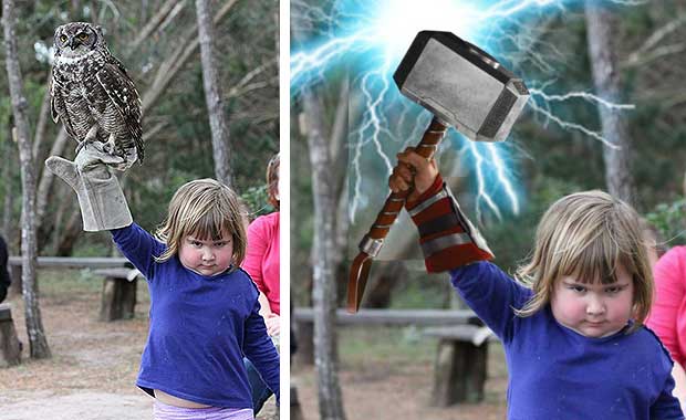 Image of Young Girl With Owl Inspires Hilarious Viral Memes