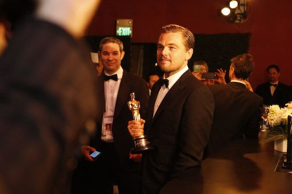 Leonardo DiCaprio Made the Most Self-Deprecating Joke During His Oscar Engraving