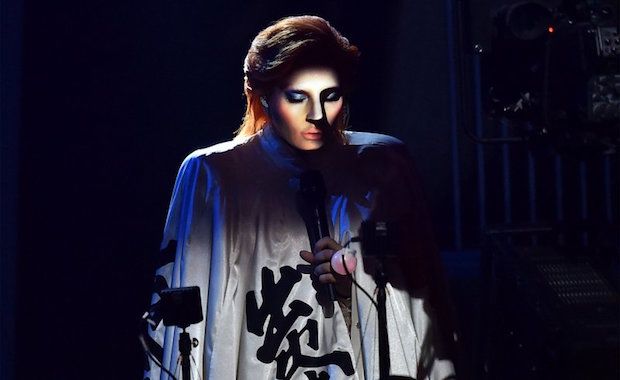 Watch Lady Gaga Perform a Perfectly Weird Grammys Tribute to David Bowie