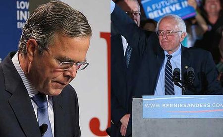 Jeb Bush Ends Campaign After S. Carolina Primary; Sanders Proves Daunting in Tight Nevada Race