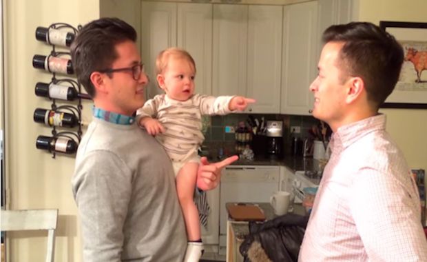 Watch as Adorable Baby Gets Pranked by His Dad’s Twin