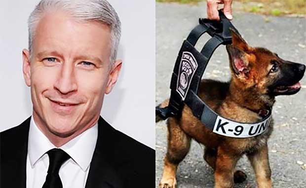 Anderson Cooper Donates Protective Vests to Entire K-9 Officer Unit