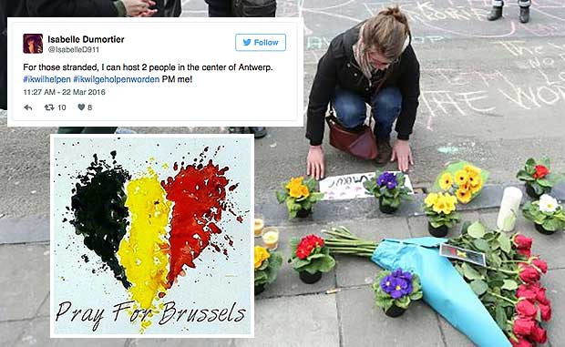 People on Social Media Come Together to Show Solidarity With Brussels After Attacks