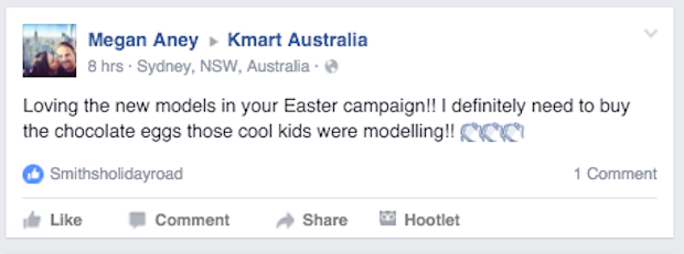 Source: Facebook KmartAustralia