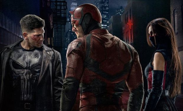 First Look at Punisher, Elektra Costumes in New ‘Daredevil’ Season 2 Poster