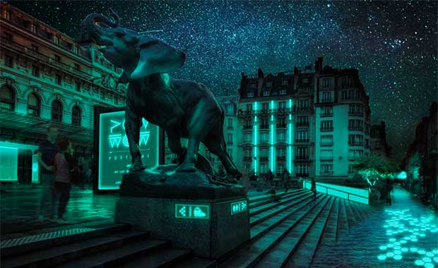 To Save Electricity, Paris Looks to All-Natural Bioluminescent Street Lighting