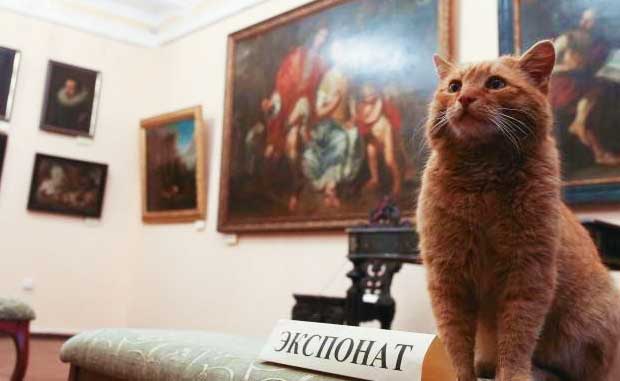 Russian Museum Hires Cat as April Fools’ Joke, Then Actually Hires Cat