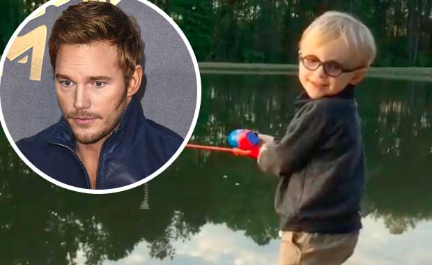 Watch Chris Pratt Teach His Super Adorable Son How to Fish