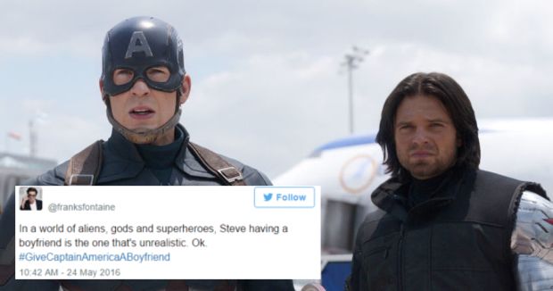 Social Media Campaign Calls For Captain America to Have a Boyfriend