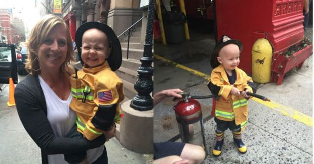 Adorable Boy With Cancer Becomes Honorary FDNY Firefighter