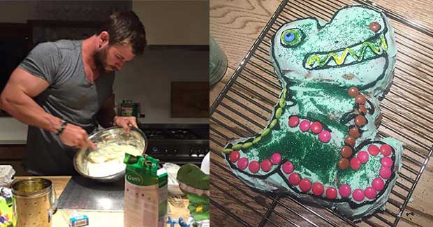 Chris Hemsworth Proves He’s a Superhero at Home by Baking Daughter’s BDay Cake
