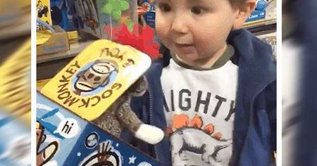 Little Boy Has Cutest Jack-in-the-Box Reaction of All Time