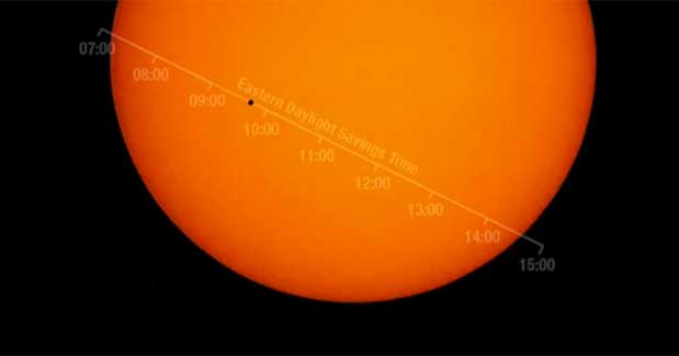 See ‘Transit of Mercury’ as It Passes in Front of the Sun on Monday