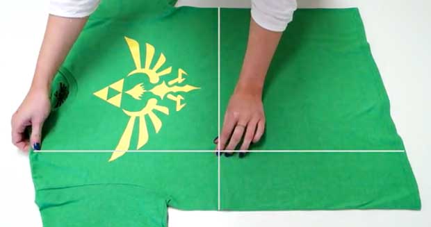 Fold a Perfectly Square T-Shirt in Less Than Two Seconds