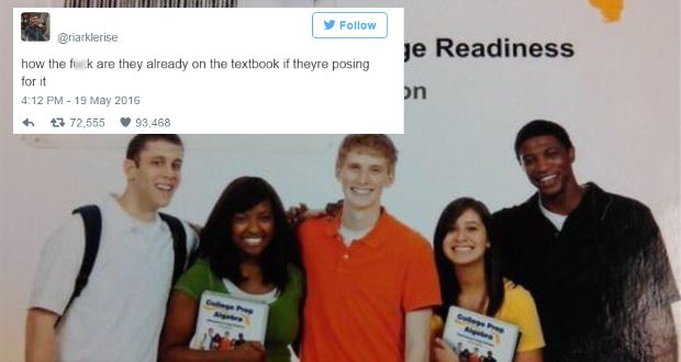 Algebra Textbook Cover Goes Viral for the Most Unbelievable Reason