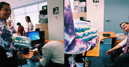 This Student Bought Her Math Teacher a Cake to Apologize for Being Late to Class Every Single Day