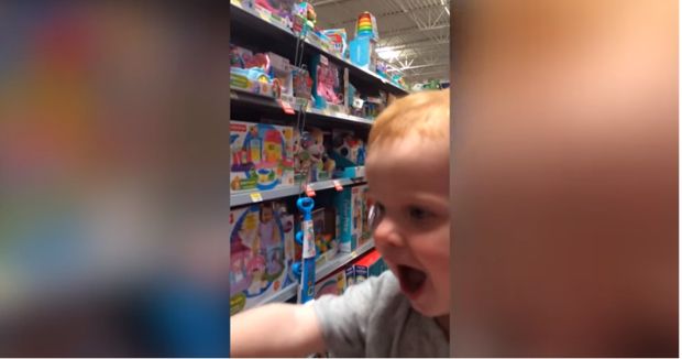 Little Boy in Toy Store Is Cutest Thing Ever