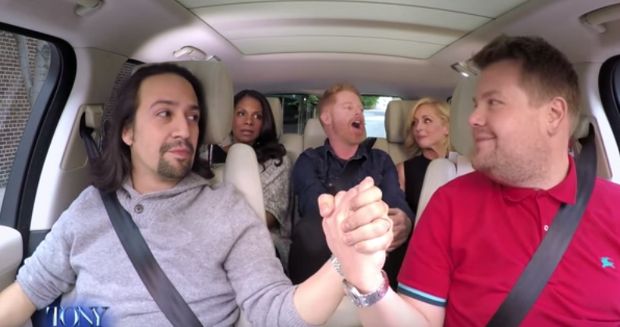 Lin-Manuel Miranda Joins James Corden for Broadway Carpool Karaoke