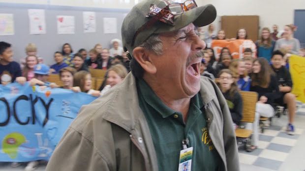 School Custodian Gets Surprise of His Life From Grateful Students