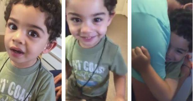 Video of Toddler Hearing His Mother’s Voice for the First Time Will Melt Your Heart