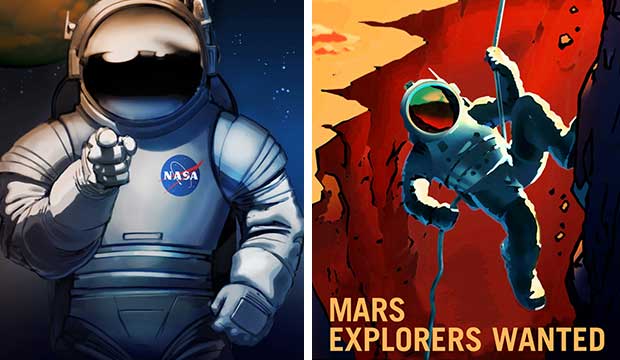 You’ll Want to Sign Up to Explore Mars After Seeing These Retro NASA Posters