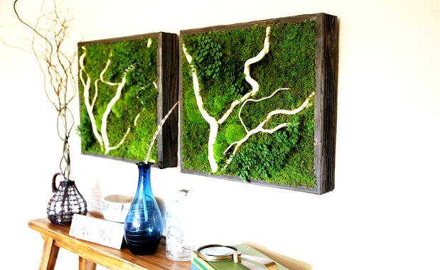 Self-Sustaining and Eco-Friendly Wall Art Brings Nature Indoors