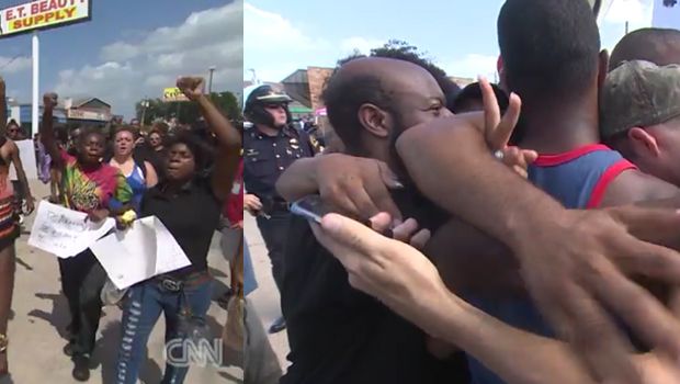In Times of Tension, Protesters on Opposite Sides Come Together in Dallas