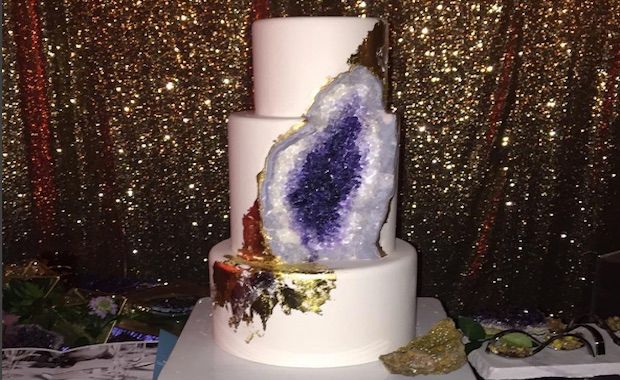 Geode Wedding Cakes Are Redefining the Classic Wedding Cake