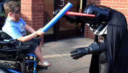 Chick-Fil-A Employees Make Disabled Child’s Night With Lightsaber Battle