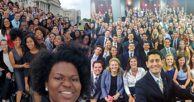 Democratic Party Responds to Paul Ryan’s Selfie With Its Own Diverse Selfie