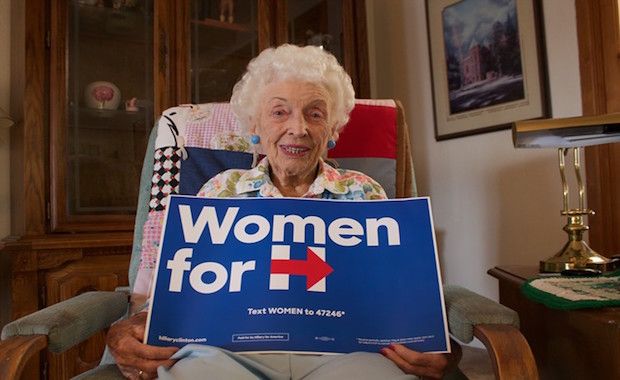102-Year-Old Woman Becomes Oldest Delegate to Nominate Hillary Clinton for President