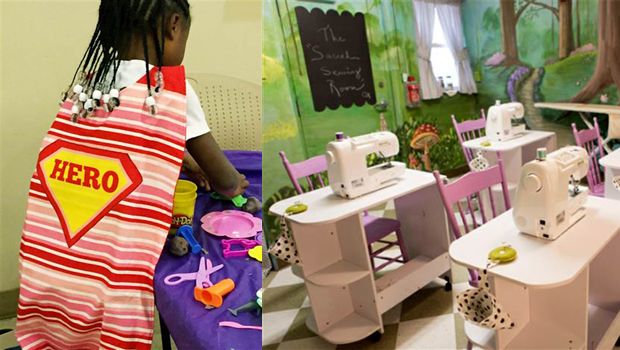 Up, Up and Away! Kids Help Make Superhero Capes for Homeless Children