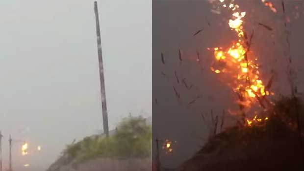 Lightning Demolishes Pole in Chicago, Reminds Us Mother Nature Run da World