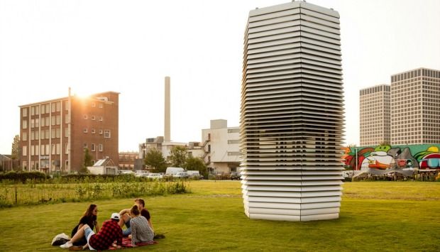 Dutch Designer Turns Smog Into Diamonds With Smog-Sucking Tower