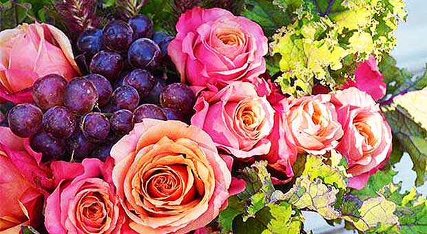 Pair Fruits & Veggies With Flowers for Stunning Arrangements