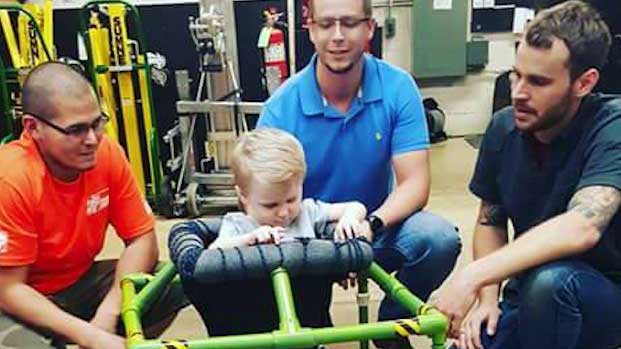 Home Depot Workers Build Blind Boy Custom Walker for Free