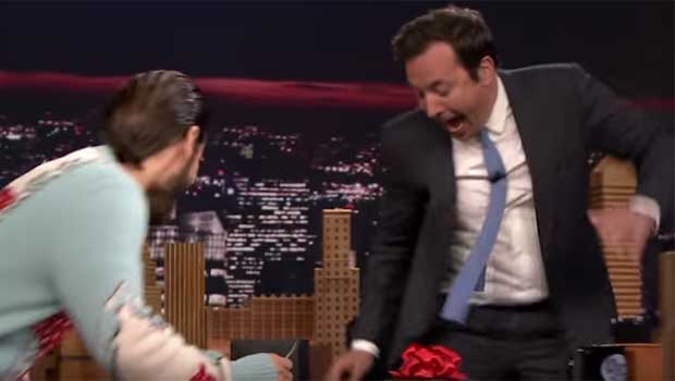 Jared Leto Scared Jimmy Fallon on ‘Tonight Show’ With Live Snake Gift