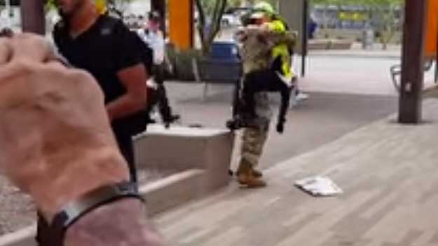 Mom Literally Jumps for Joy When Soldier Son Surprises Her at Work