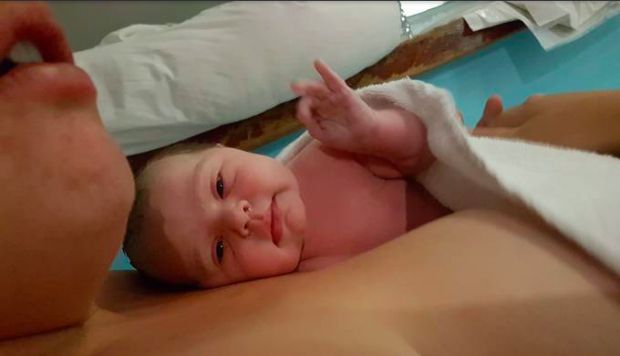 Newborn Daughter Gives Parents the OK in Adorable Image